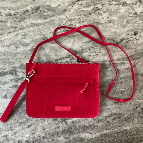 Vera Bradley Winter Berry/Cardinal custom double crossbody bags - Picture 6 of 15